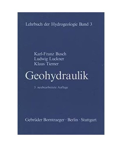 Geohydraulik busch karl - geohydraulik,, f